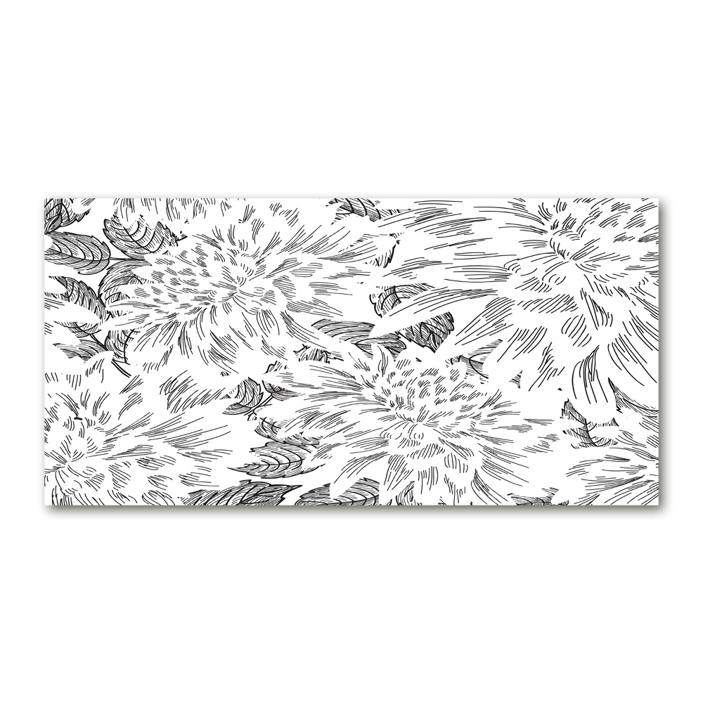 Print on acrylic Floral pattern