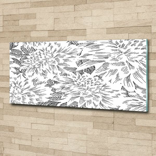 Print on acrylic Floral pattern