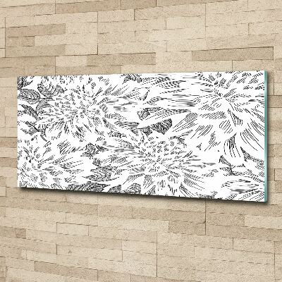 Print on acrylic Floral pattern