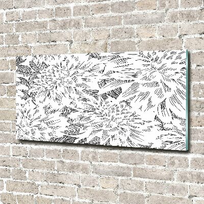 Print on acrylic Floral pattern