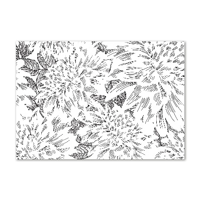 Print on acrylic Floral pattern