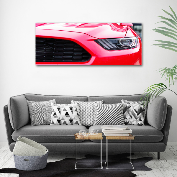 Acrylic wall art Red Mustang