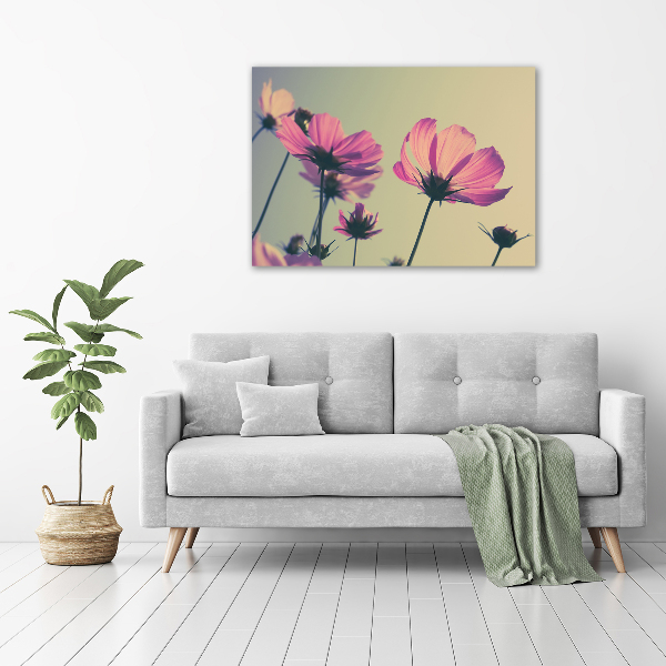 Print on acrylic Pink flowers