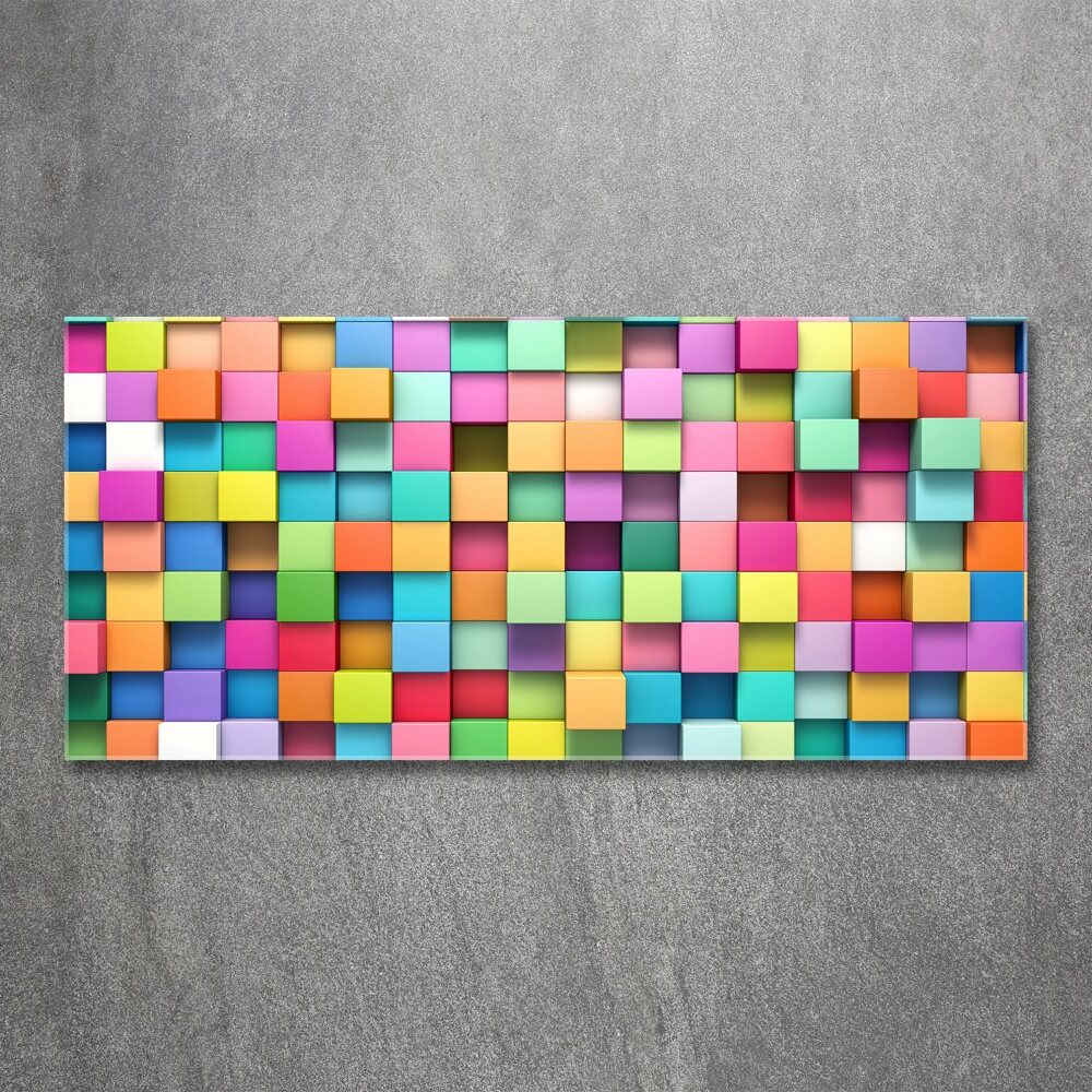 Wall art acrylic Colorful squares