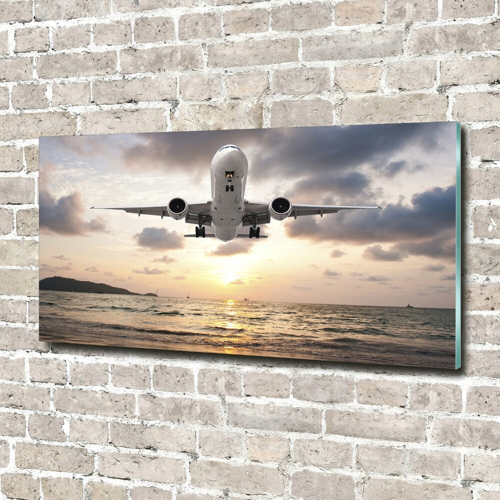 Wall art acrylic Aircraft by the sea