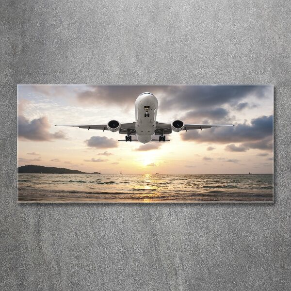 Wall art acrylic Aircraft by the sea