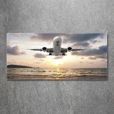 Wall art acrylic Aircraft by the sea