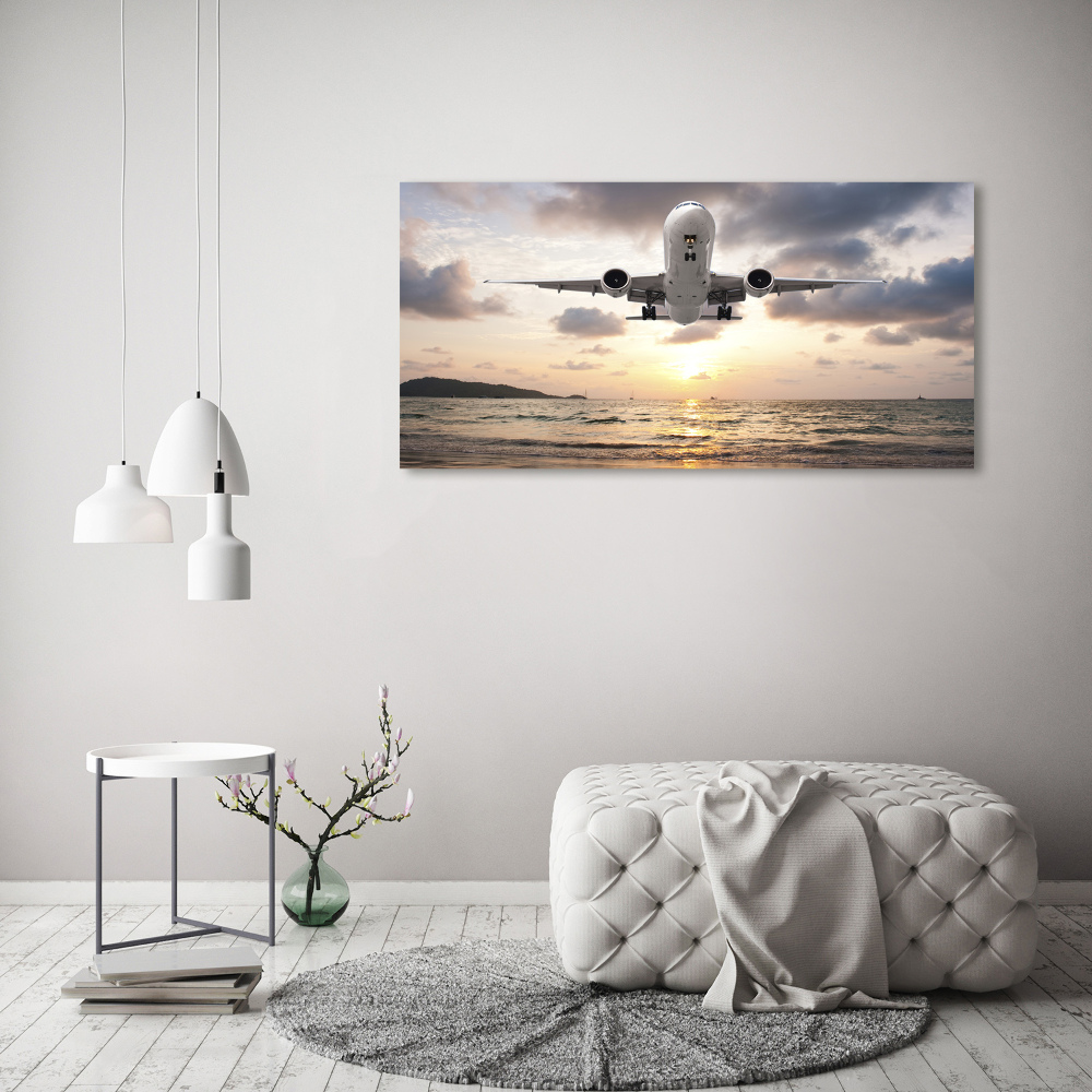 Wall art acrylic Aircraft by the sea