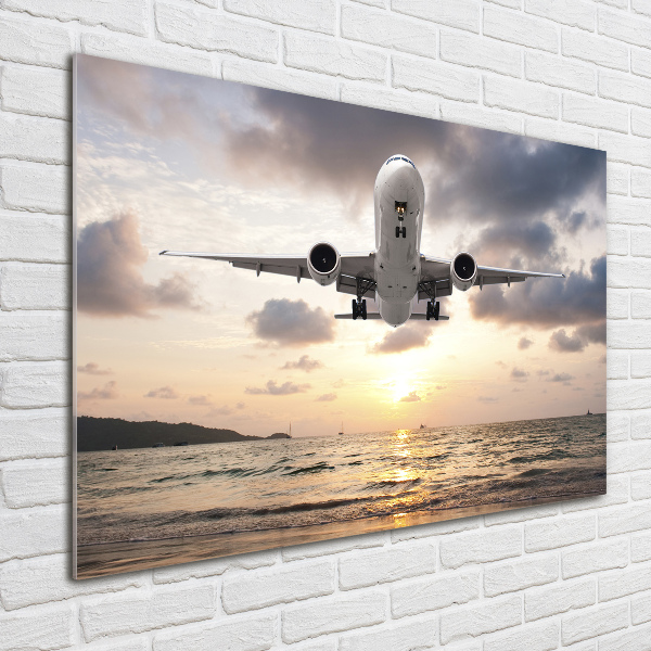 Wall art acrylic Aircraft by the sea