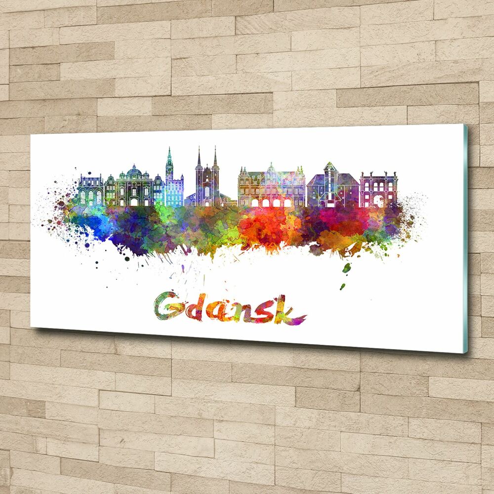 Wall art acrylic Colorful Gdańsk