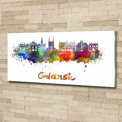 Wall art acrylic Colorful Gdańsk