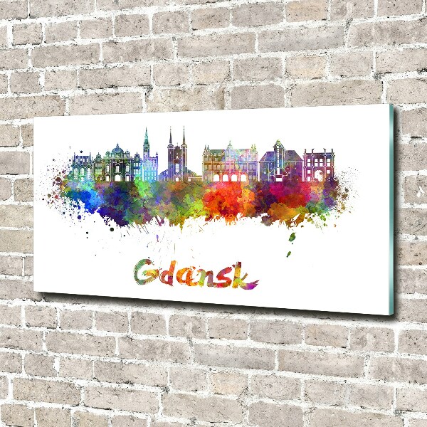 Wall art acrylic Colorful Gdańsk