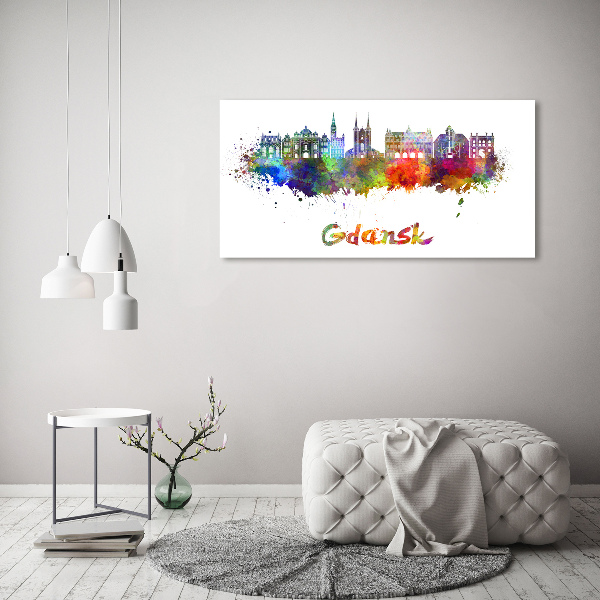 Wall art acrylic Colorful Gdańsk