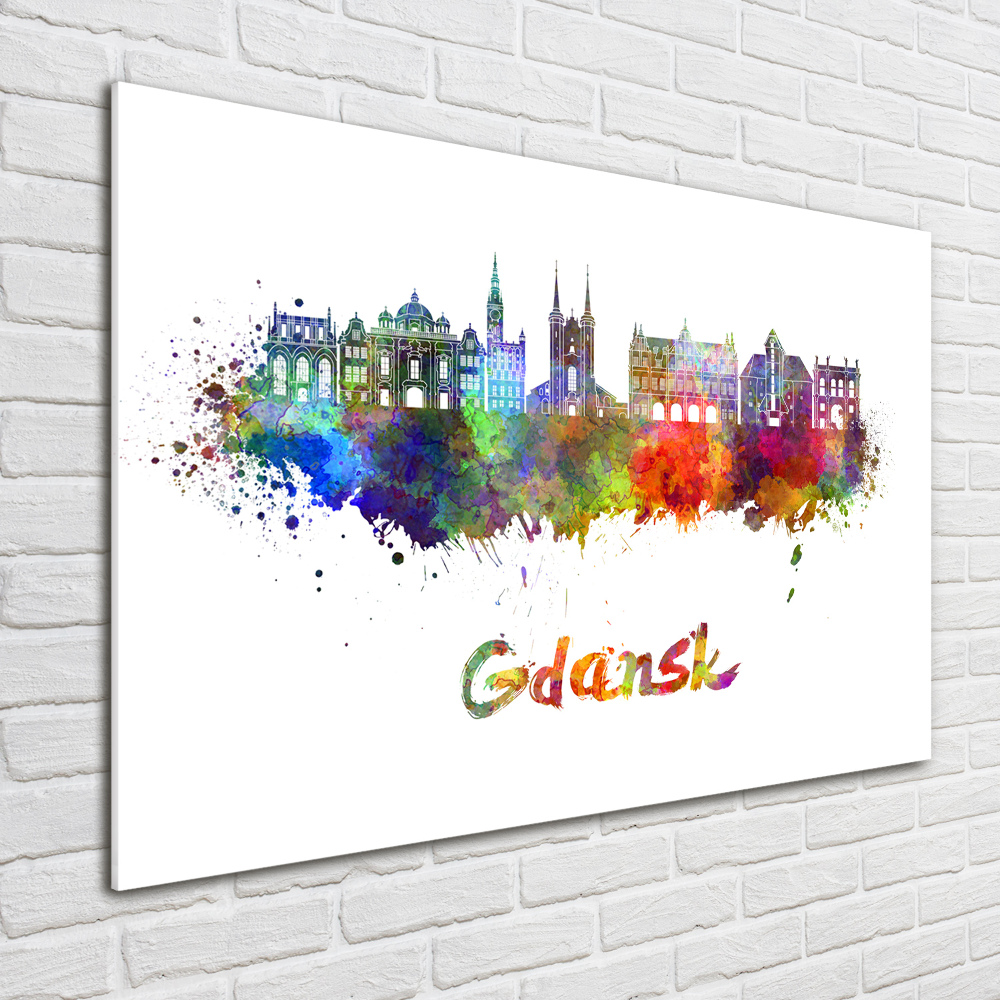 Wall art acrylic Colorful Gdańsk