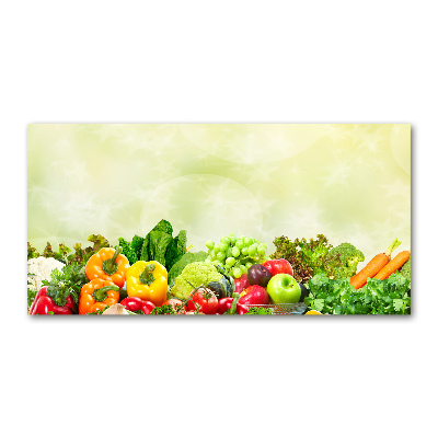 Glass acrylic wall art Vegetables