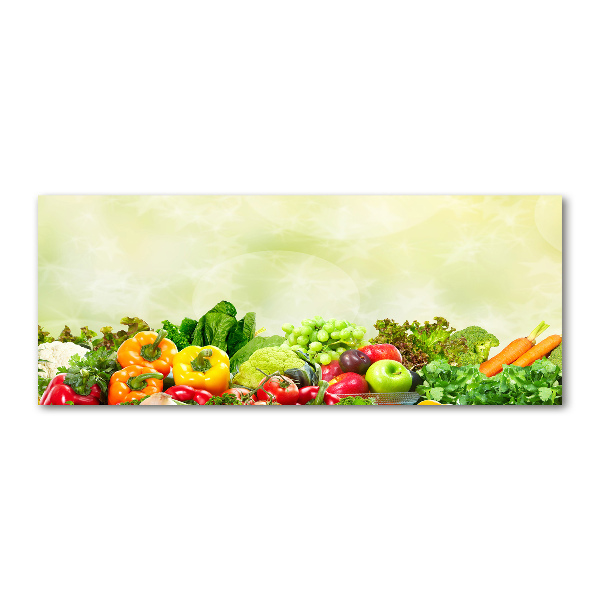 Glass acrylic wall art Vegetables