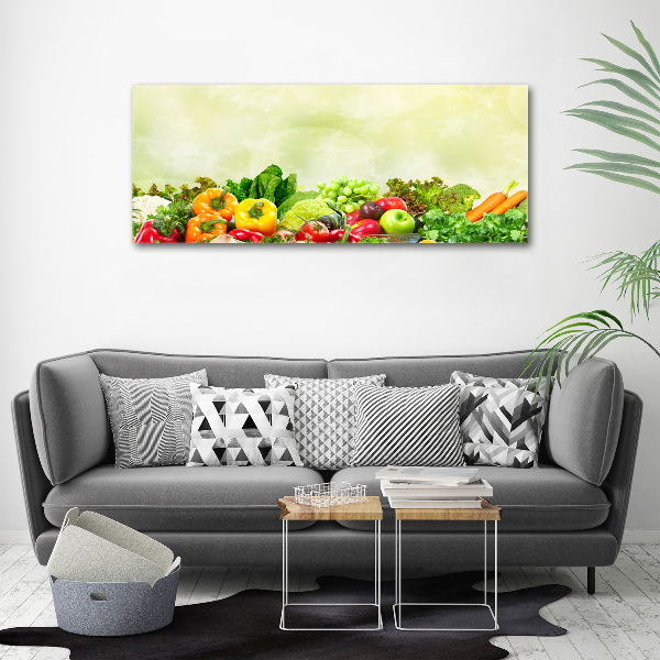 Glass acrylic wall art Vegetables