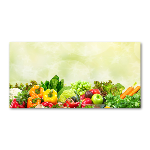 Glass acrylic wall art Vegetables