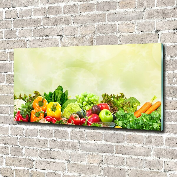 Glass acrylic wall art Vegetables