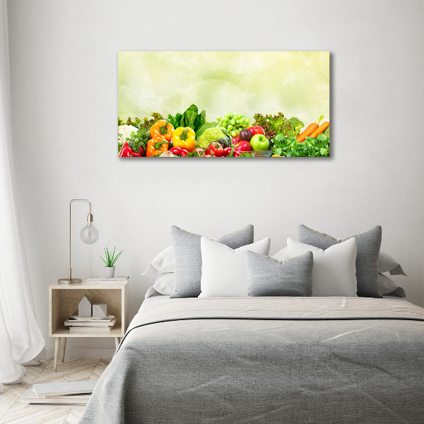 Glass acrylic wall art Vegetables