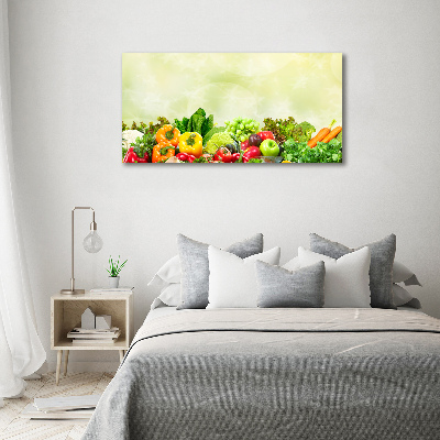 Glass acrylic wall art Vegetables