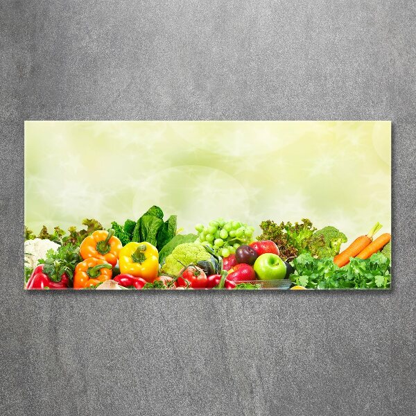 Glass acrylic wall art Vegetables