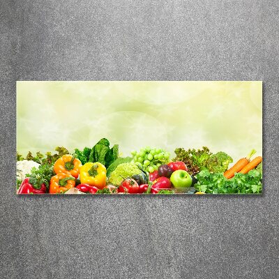 Glass acrylic wall art Vegetables