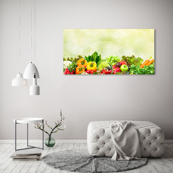 Glass acrylic wall art Vegetables