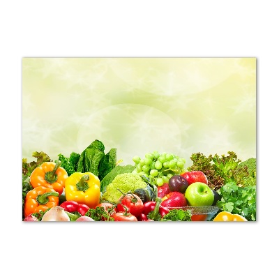 Glass acrylic wall art Vegetables