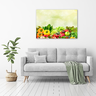 Glass acrylic wall art Vegetables