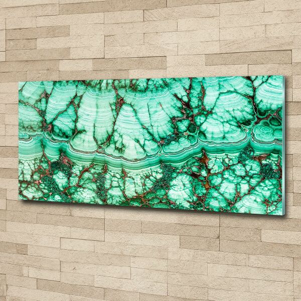 Print on acrylic Malachite texture