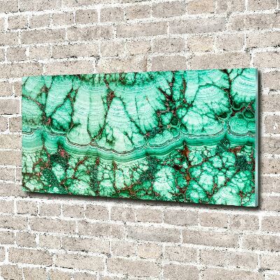 Print on acrylic Malachite texture