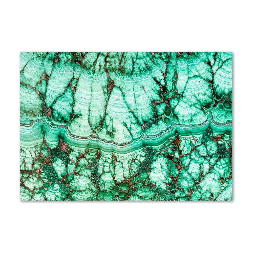 Print on acrylic Malachite texture