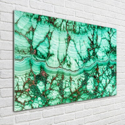 Print on acrylic Malachite texture