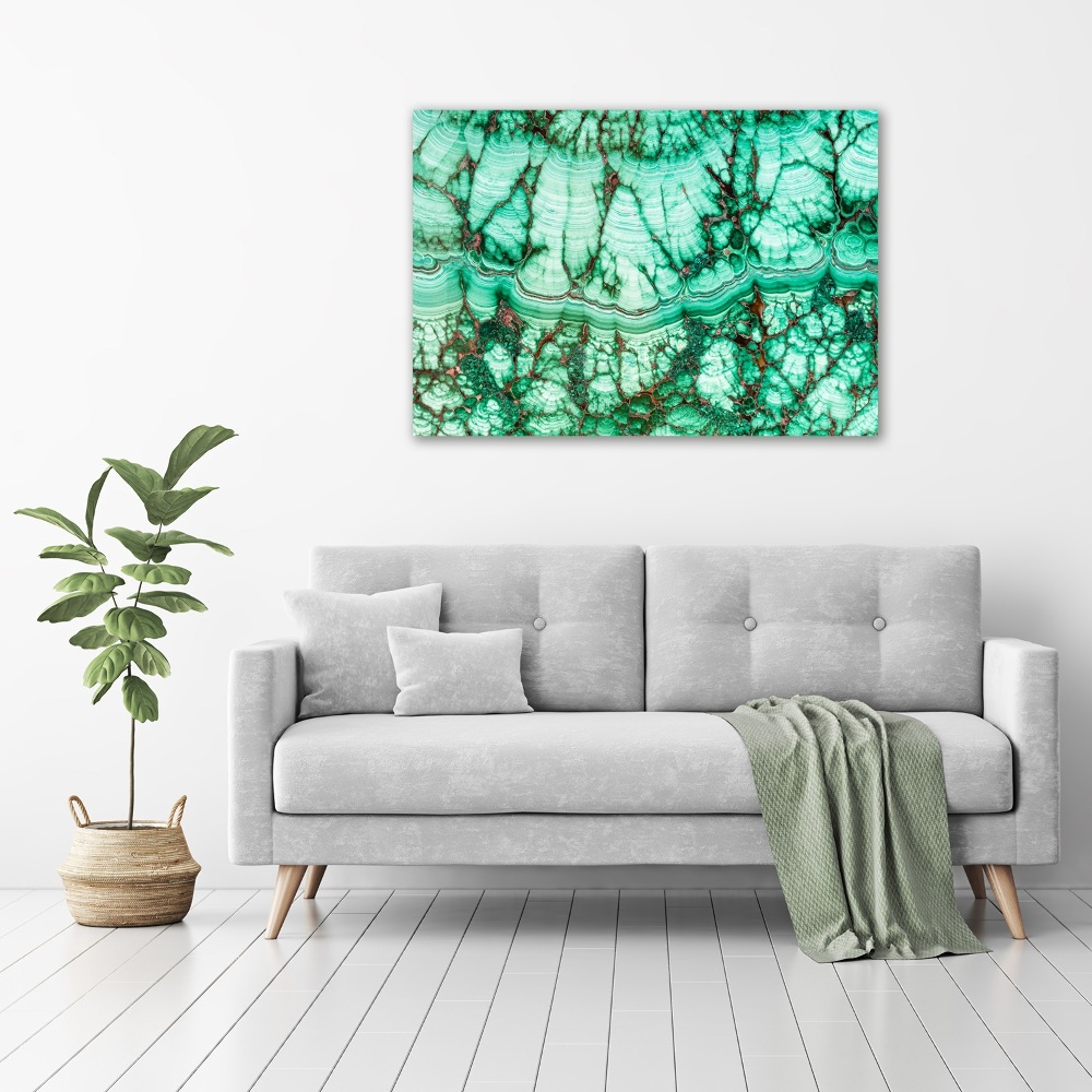 Print on acrylic Malachite texture