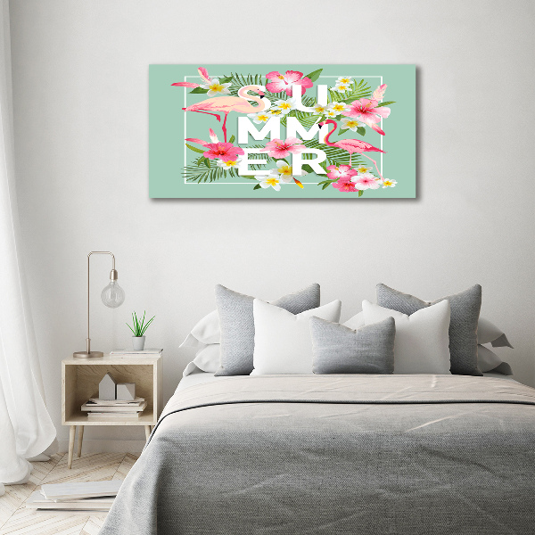 Acrylic wall art Holidays and flamingos