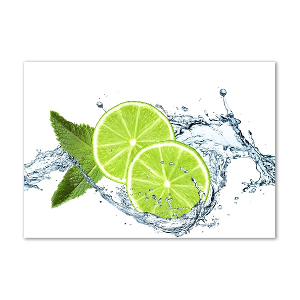 Acrylic wall picture Lime