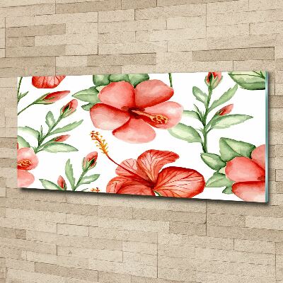 Print on acrylic Tropical flowers