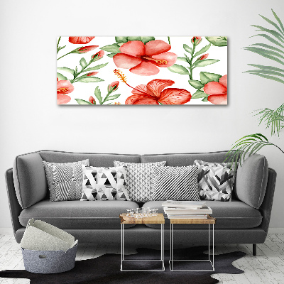 Print on acrylic Tropical flowers