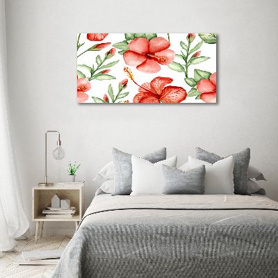 Print on acrylic Tropical flowers