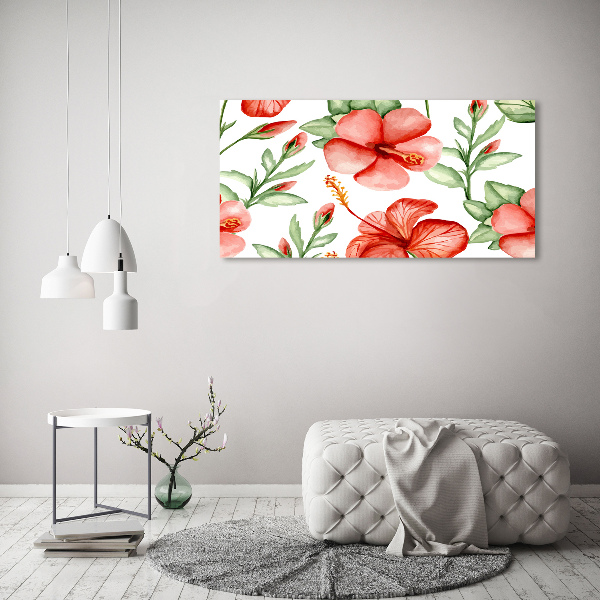 Print on acrylic Tropical flowers