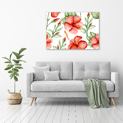 Print on acrylic Tropical flowers