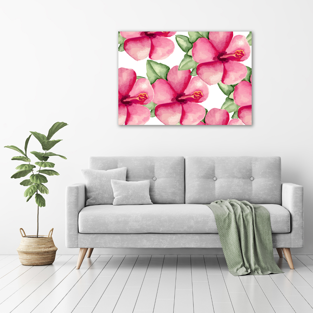 Print on acrylic Tropical flowers