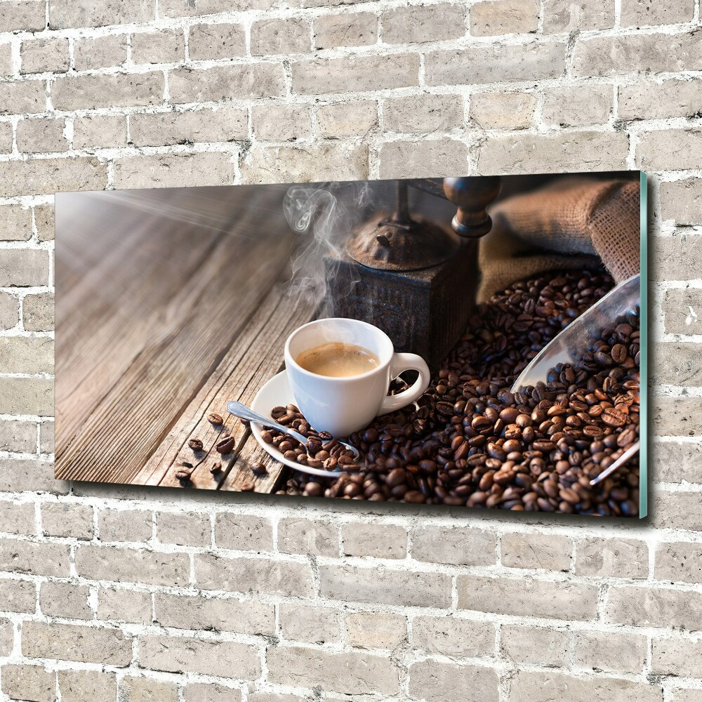 Acrylic wall picture Morning coffee