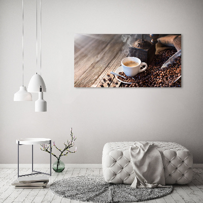 Acrylic wall picture Morning coffee