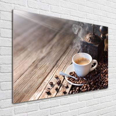 Acrylic wall picture Morning coffee