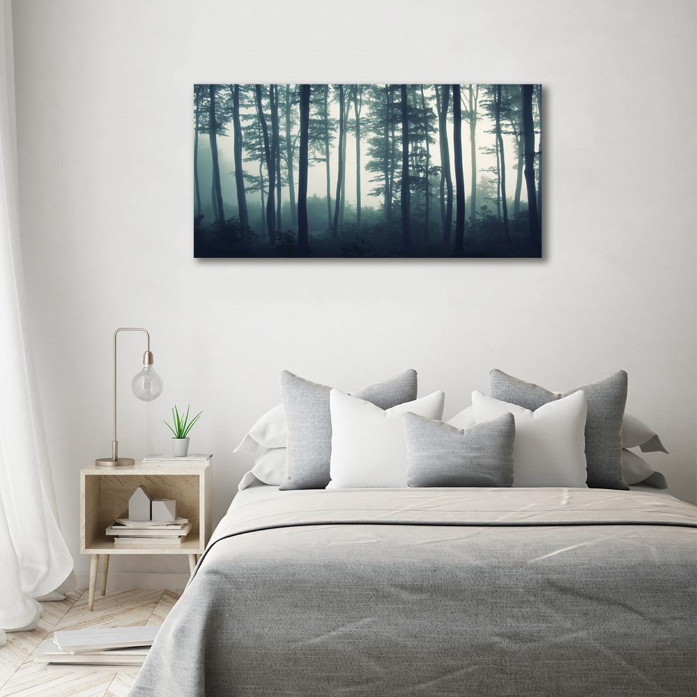 Wall art acrylic Forest in the fog