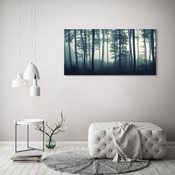 Wall art acrylic Forest in the fog