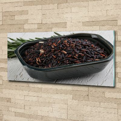 Print on acrylic Wild rice in a bowl