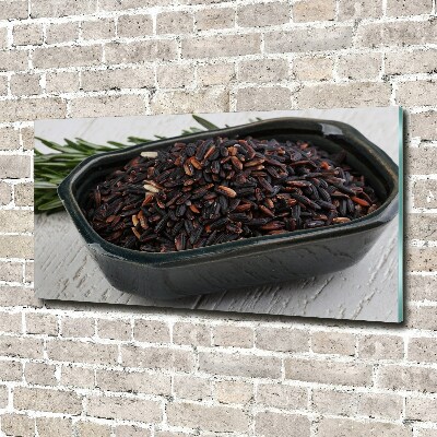 Print on acrylic Wild rice in a bowl